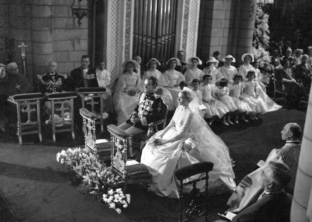 Prince Rainier of Monaco and Grace Kelly — April 19, 1956